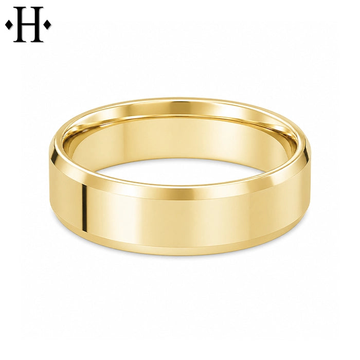 Classic Carved High Polish Ring 6mm