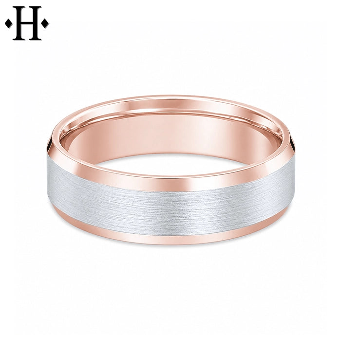 Classic Carved Satin Ring 6mm