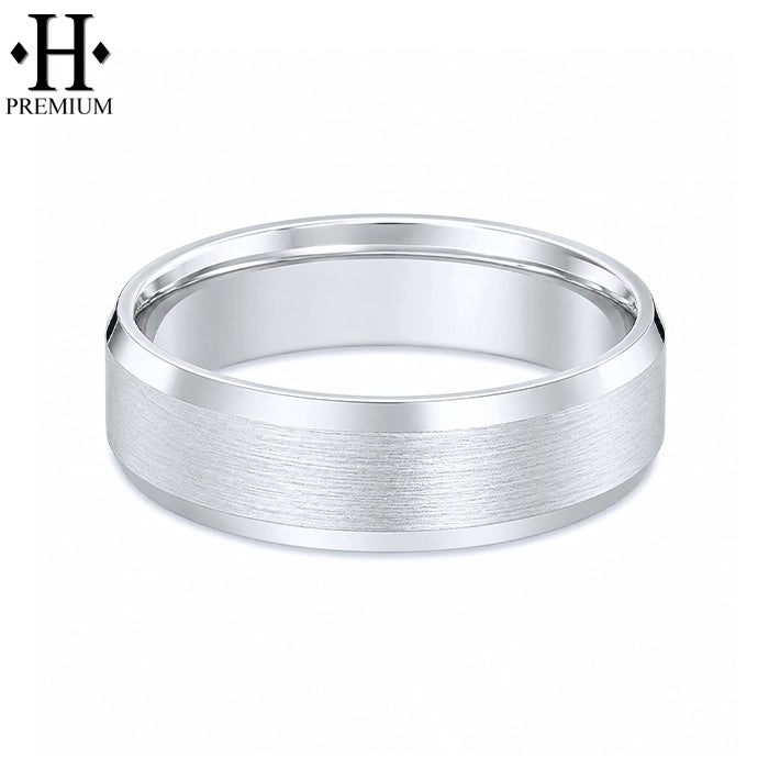 Premium Carved Satin Ring 6mm