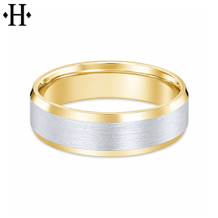 Classic Carved Satin Ring 6mm
