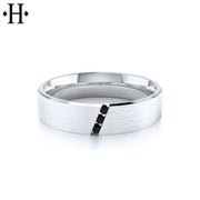 Classic Black Diamond Ring 6mm