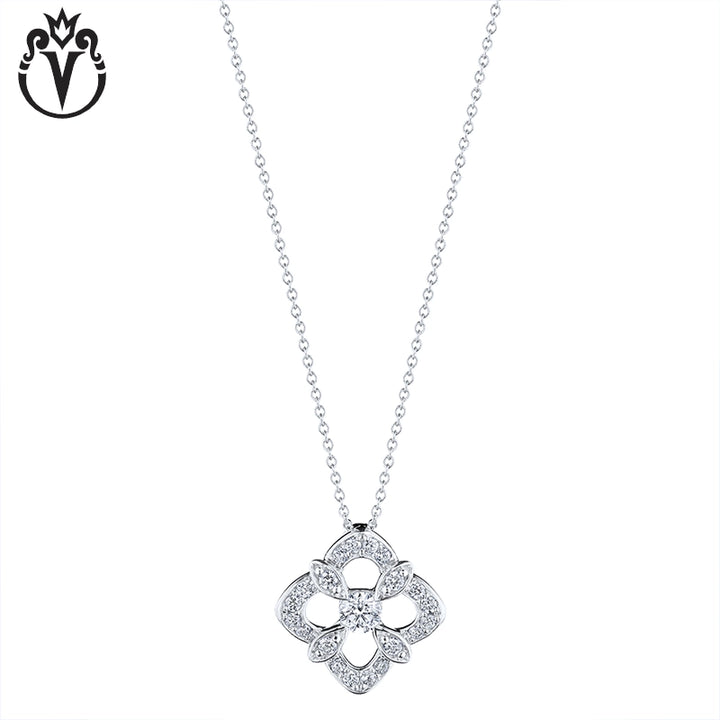 18kt Natural Diamond Fiore Necklace