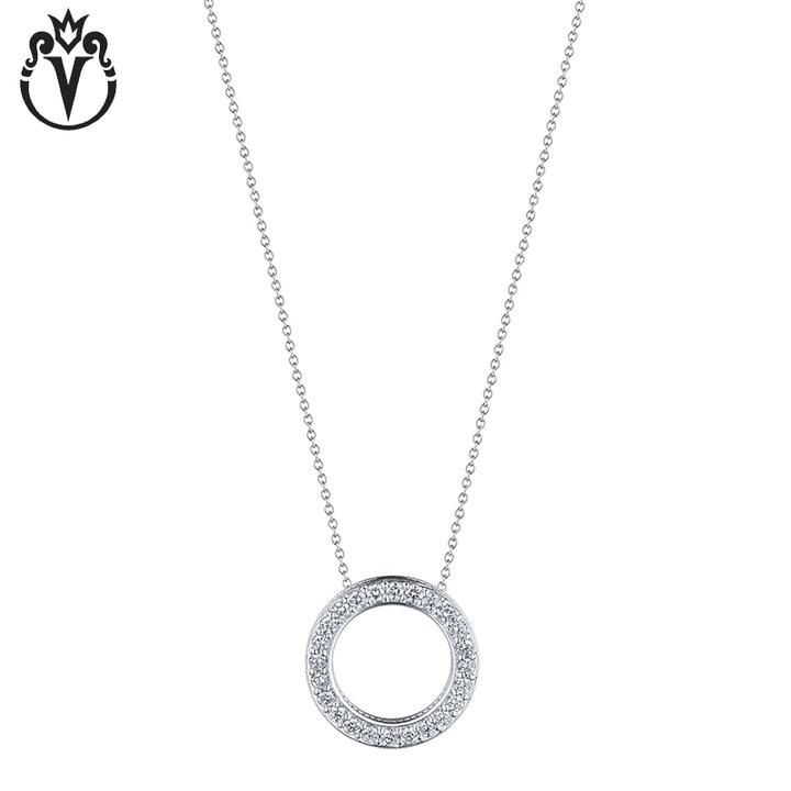 18kt Diamond Circle Necklace