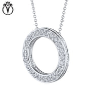 18kt Diamond Circle Necklace