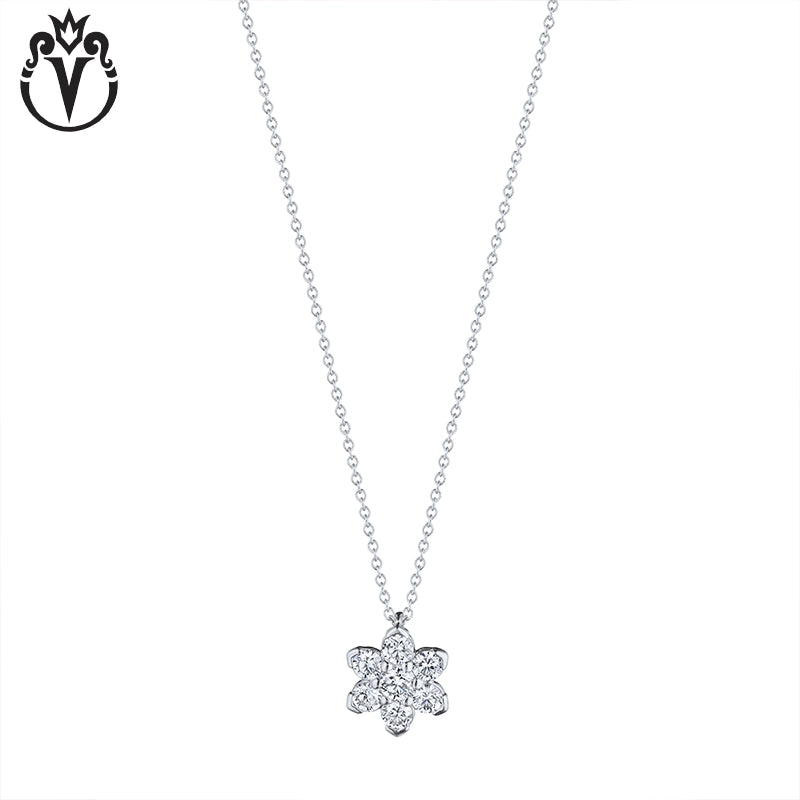 Natural Diamond Star Necklace