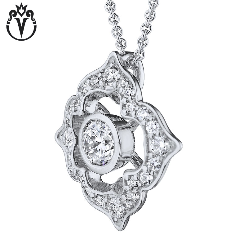 Natural Diamond Victorian Necklace