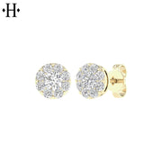 14kt 1.00cts Lab Grown Diamond Cluster Earring Essentials