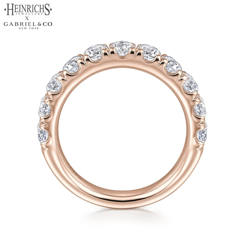1.50ctw Lab Grown Diamond French U-Pavé Ring 4.0mm