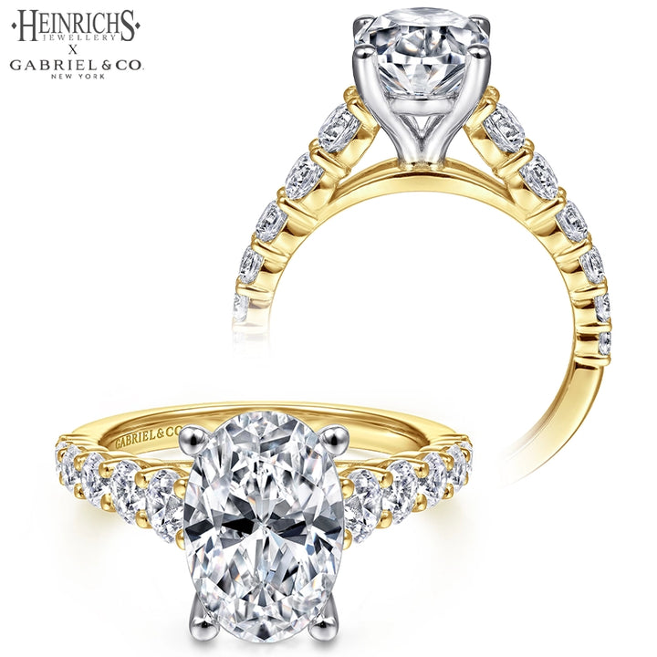 3.13ctw Oval Cut Lab Grown Diamond Ring