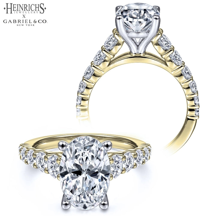 3.13ctw Oval Cut Lab Grown Diamond Ring