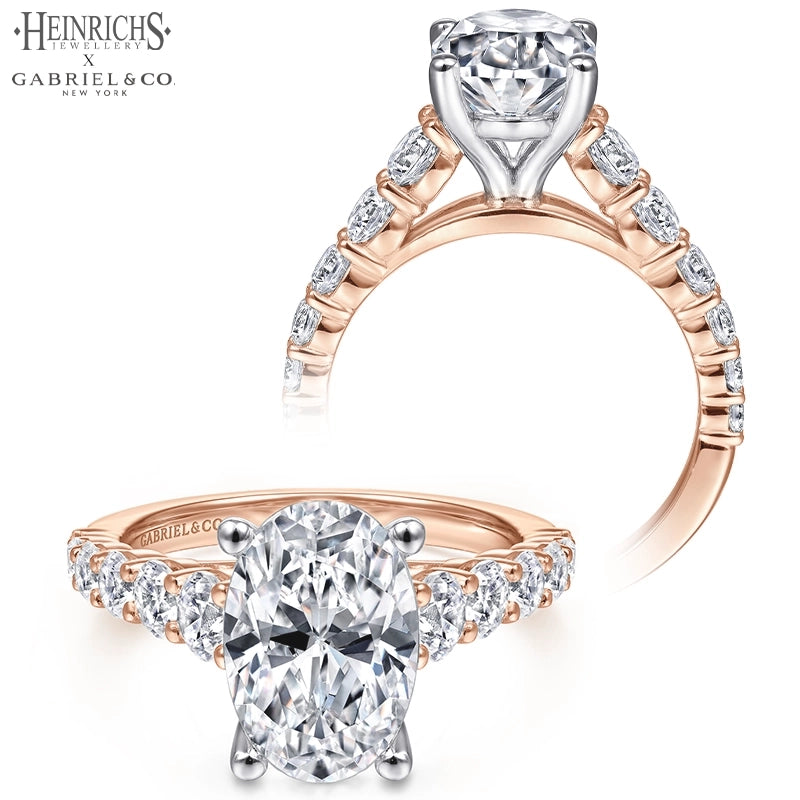 1.50ctr-4.00ctr Oval Cut Lab Grown Diamond Ring