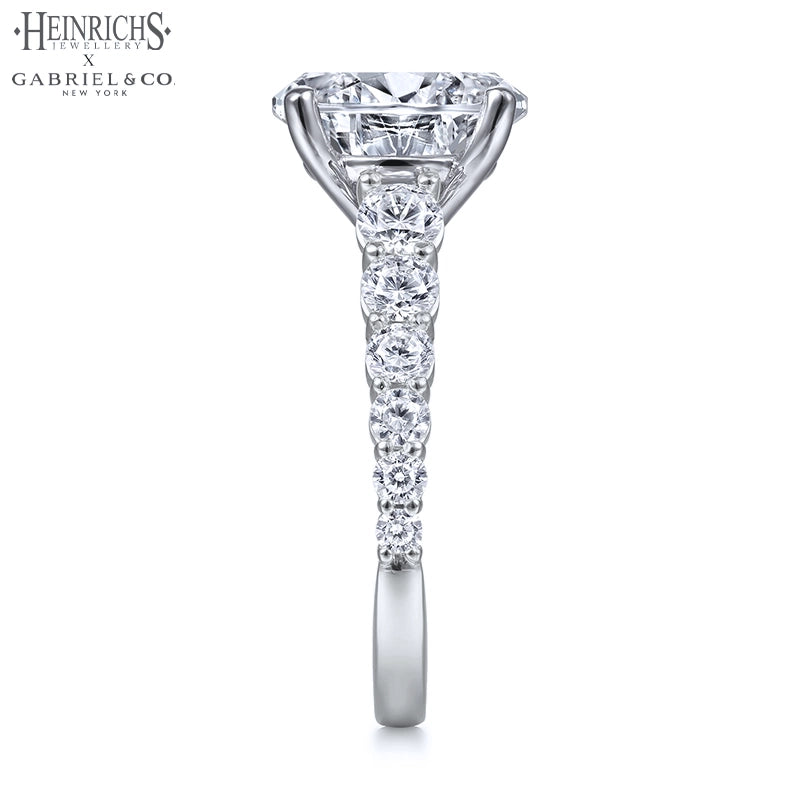 1.50ctr-4.00ctr Oval Cut Lab Grown Diamond Ring