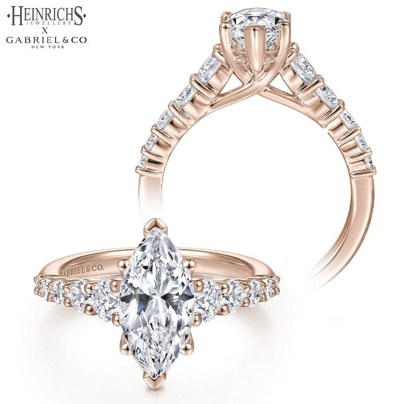 1.25ctr-2.50ctr Marquise Cut Lab Grown Diamond Ring