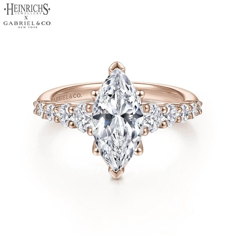 1.25ctr-2.50ctr Marquise Cut Lab Grown Diamond Ring