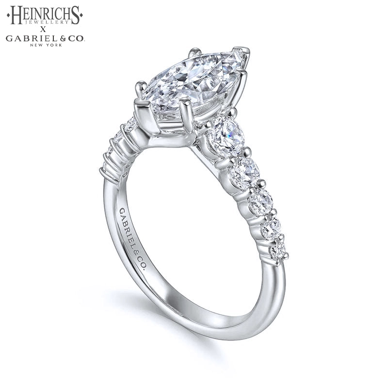 1.25ctr-2.50ctr Marquise Cut Lab Grown Diamond Ring Tailor Made