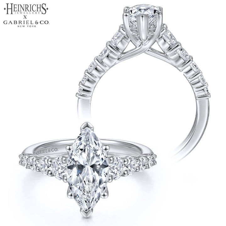 1.00ctr-3.00ctr Marquise Cut Lab Grown Diamond Ring Tailor Made