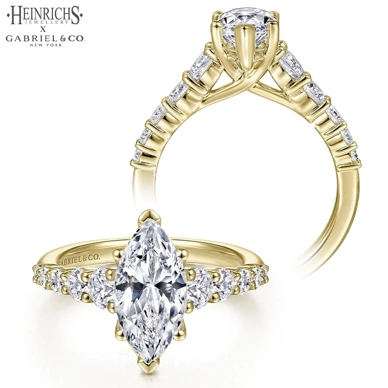 1.25ctr-2.50ctr Marquise Cut Lab Grown Diamond Ring