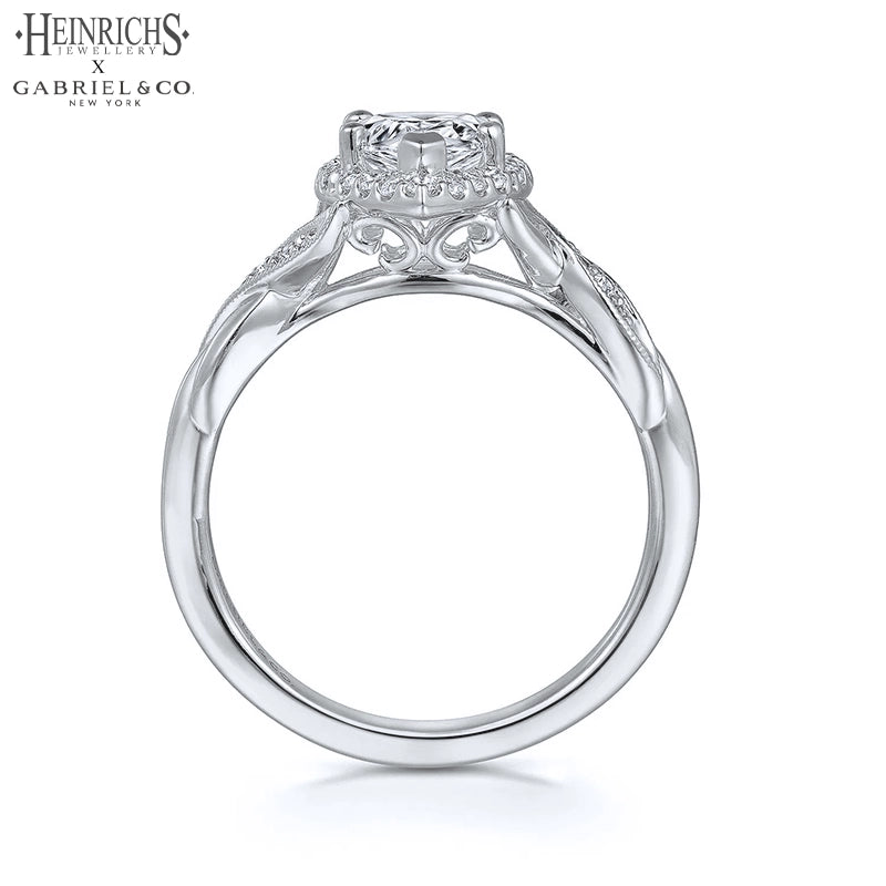 1.00ctr-1.50ctr Pear Cut Lab Grown Diamond Ring