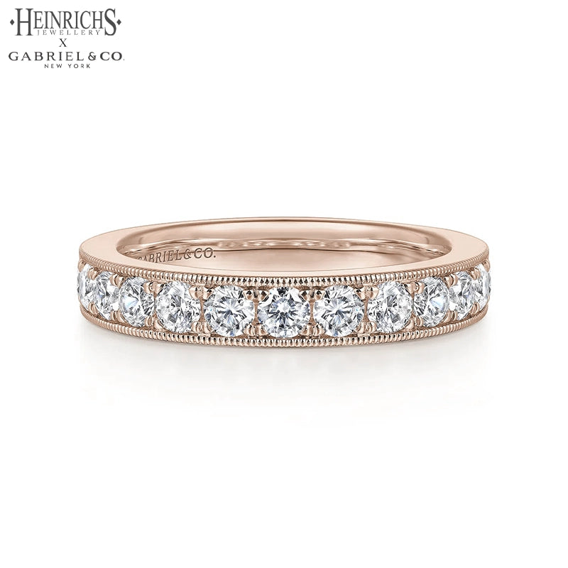 1.00ctw Lab Grown Diamond Pavé Ring 3.6mm