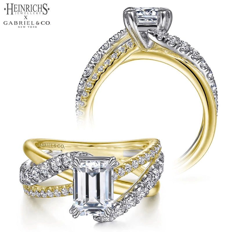 1.50ctr-3.00ctr Emerald Cut Lab Grown Diamond Ring