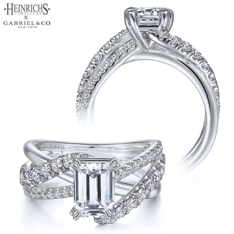 1.50ctr-3.00ctr Emerald Cut Lab Grown Diamond Ring Tailor Made