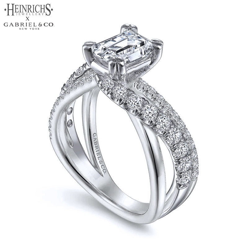 1.50ctr-3.00ctr Emerald Cut Lab Grown Diamond Ring Tailor Made