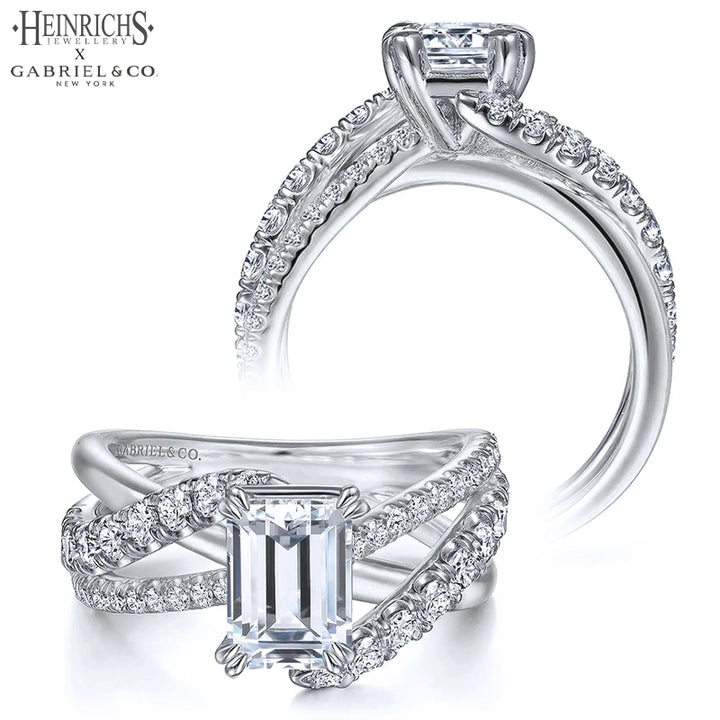 1.50ctr-3.00ctr Emerald Cut Lab Grown Diamond Ring Tailor Made