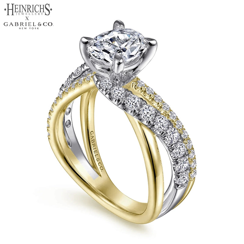 3.26ctw Oval Cut Lab Grown Diamond Ring
