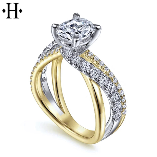 3.26ctw Oval Cut Lab Grown Diamond Ring