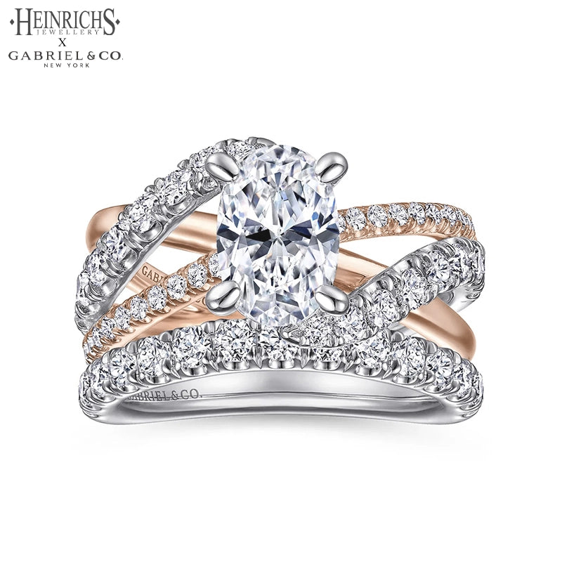 1.50ctr-3.00ctr Oval Cut Lab Grown Diamond Ring