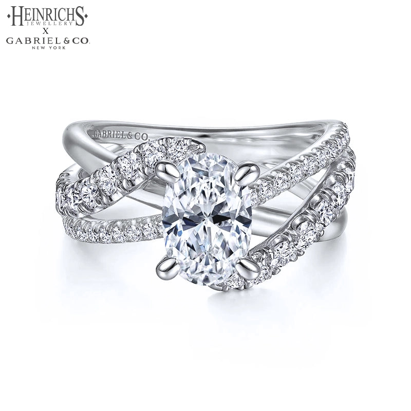 1.50ctr-3.00ctr Oval Cut Lab Grown Diamond Ring