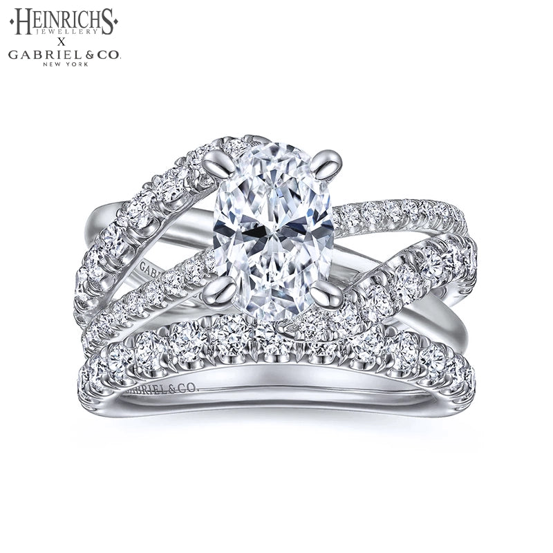 1.50ctr-3.00ctr Oval Cut Lab Grown Diamond Ring