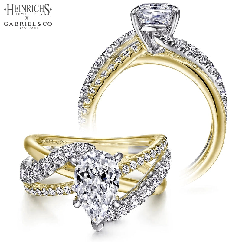 1.50ctr-3.00ctr Pear Cut Lab Grown Diamond Ring Tailor Made