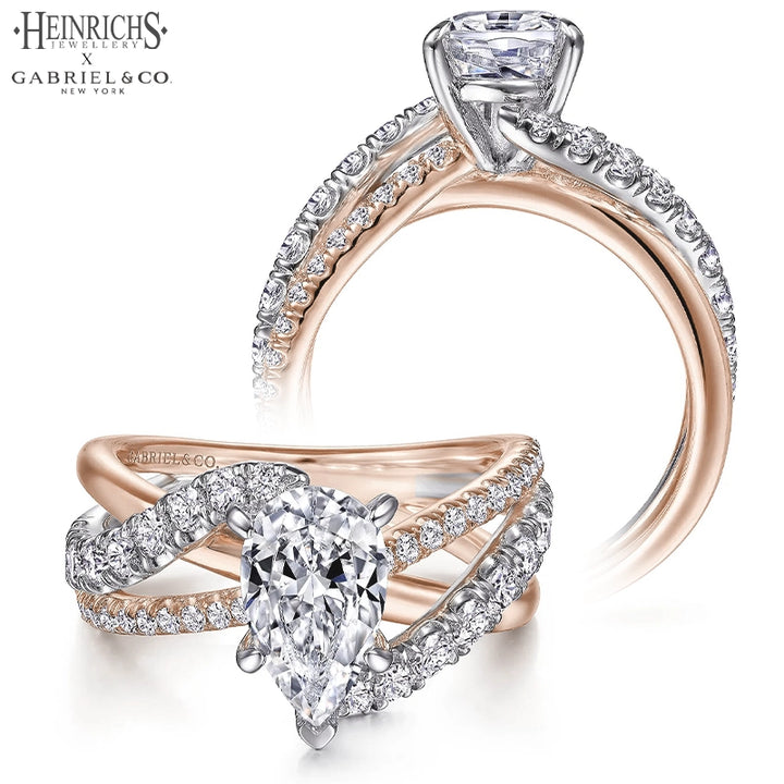 1.50ctr-3.00ctr Pear Cut Lab Grown Diamond Ring Tailor Made