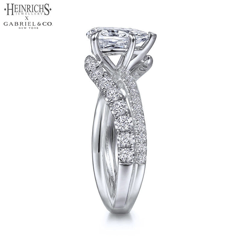 1.50ctr-3.00ctr Pear Cut Lab Grown Diamond Ring Tailor Made