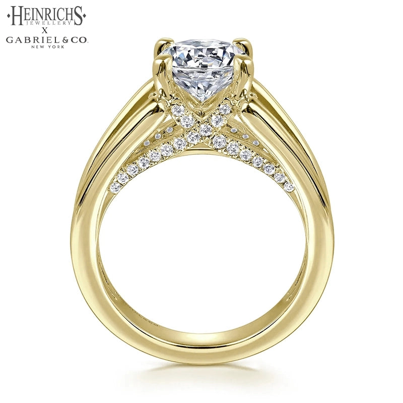 1.50ctr-3.00ctr Round Cut Lab Grown Diamond Ring