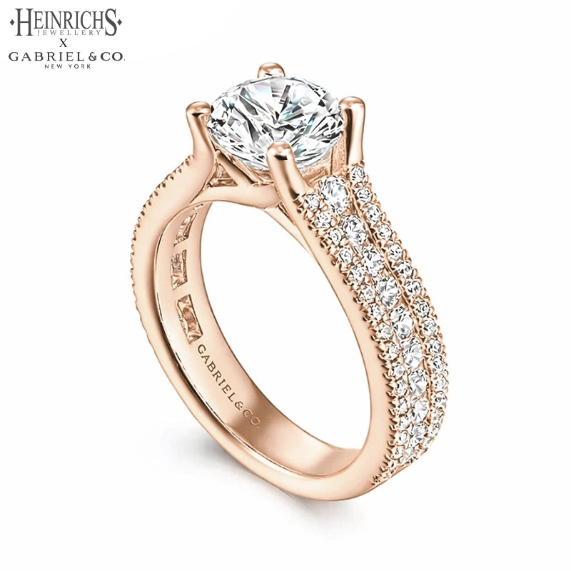 1.50ctr-3.00ctr Round Cut Lab Grown Diamond Ring Tailor Made