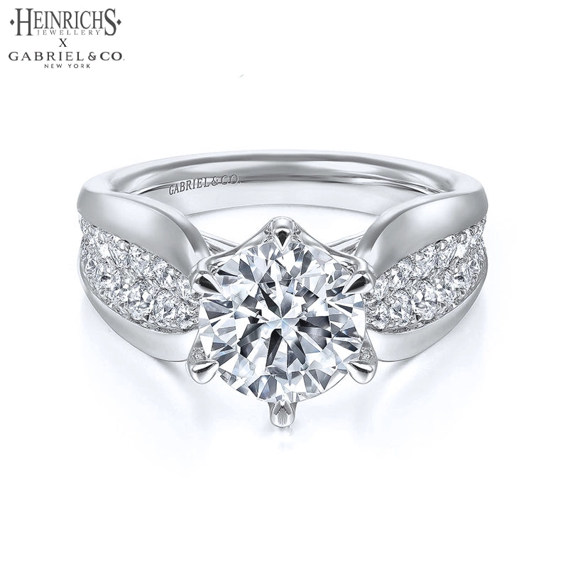 1.50ctr-3.00ctr Round Cut Lab Grown Diamond Ring