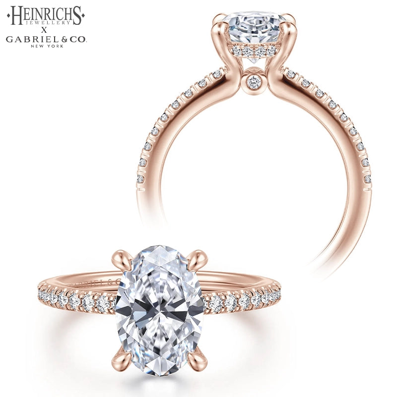 1.50ctr-3.00ctr Oval Cut Lab Grown Diamond Ring