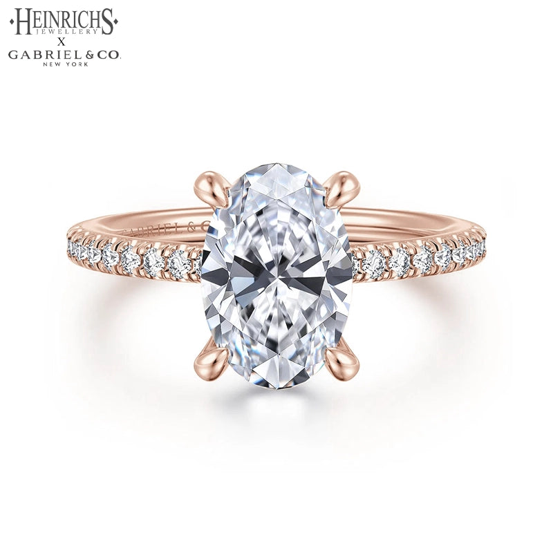 1.50ctr-3.00ctr Oval Cut Lab Grown Diamond Ring