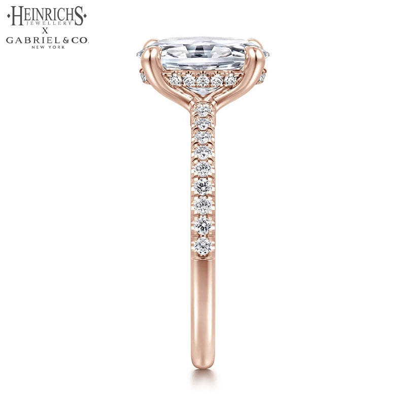 1.50ctr-3.00ctr Oval Cut Lab Grown Diamond Ring