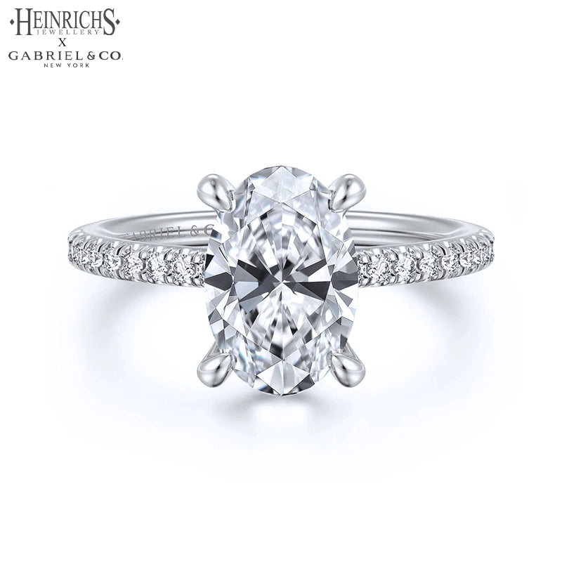 1.50ctr-3.00ctr Oval Cut Lab Grown Diamond Ring