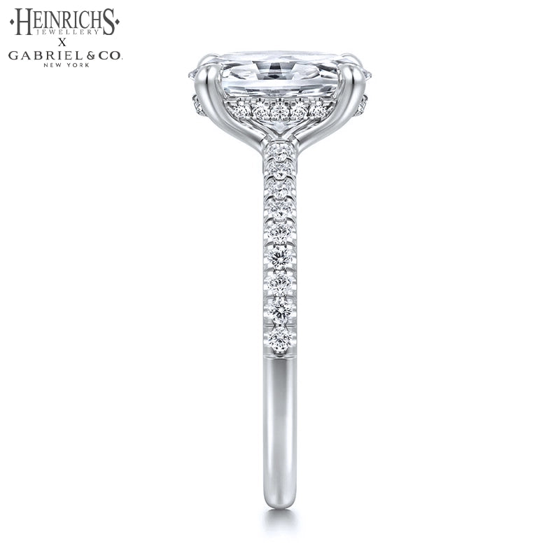 1.50ctr-3.00ctr Oval Cut Lab Grown Diamond Ring