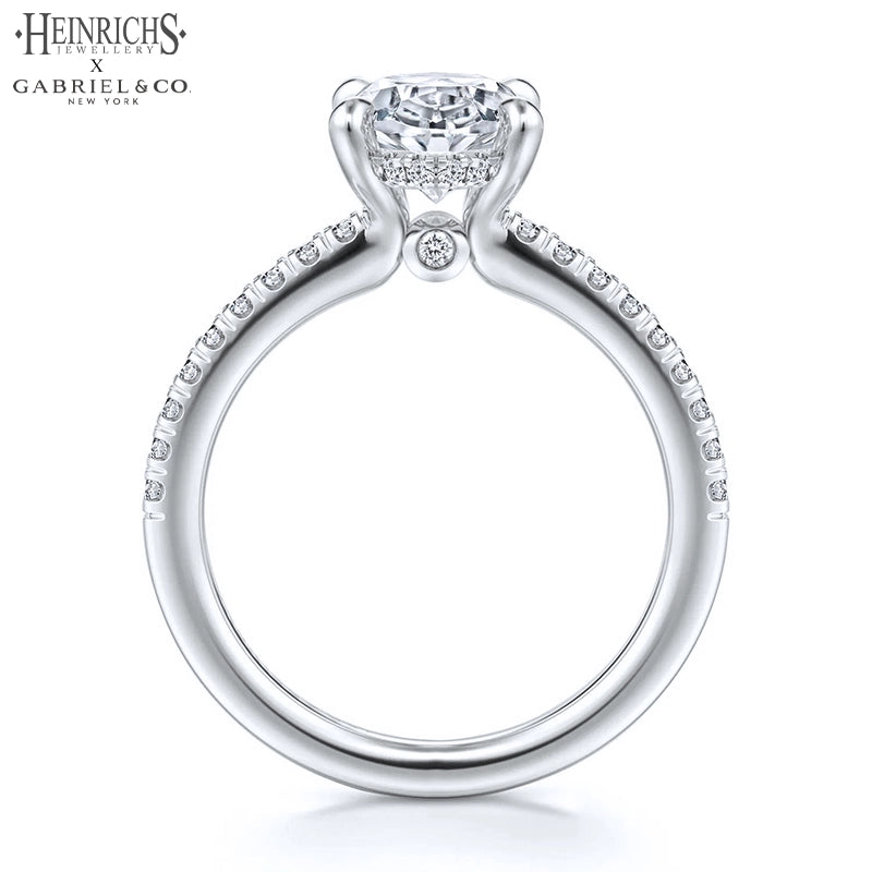 1.50ctr-3.00ctr Oval Cut Lab Grown Diamond Ring
