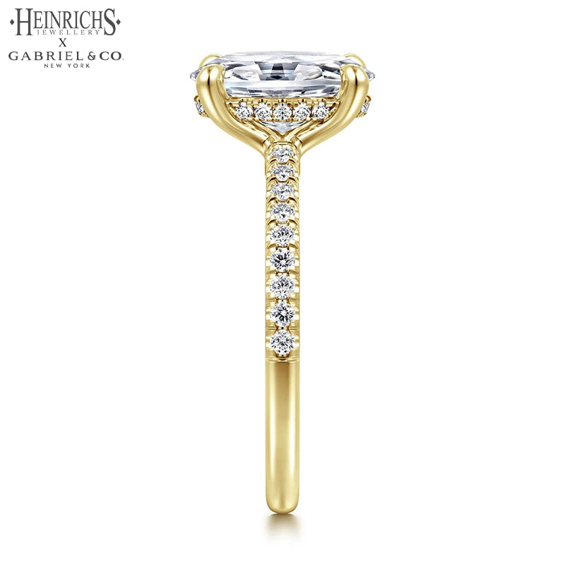 1.50ctr-3.00ctr Oval Cut Lab Grown Diamond Ring