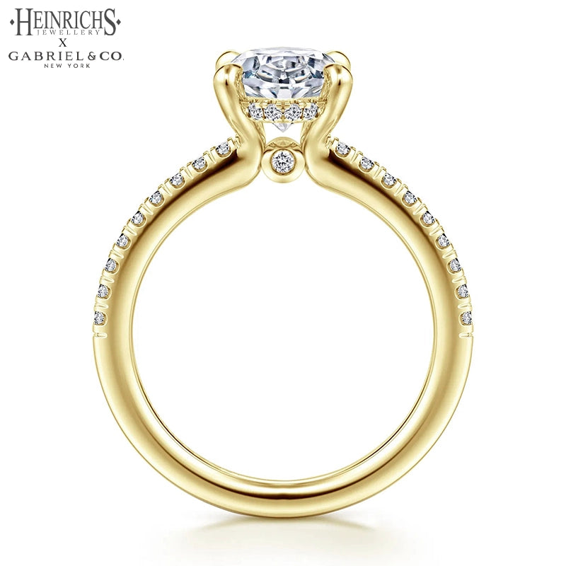 1.50ctr-3.00ctr Oval Cut Lab Grown Diamond Ring
