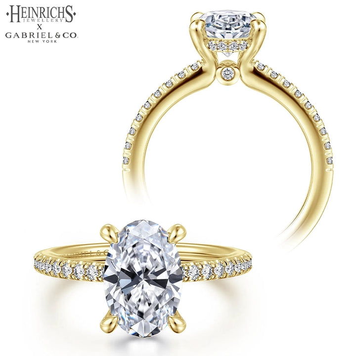 1.50ctr-3.00ctr Oval Cut Lab Grown Diamond Ring Tailor Made