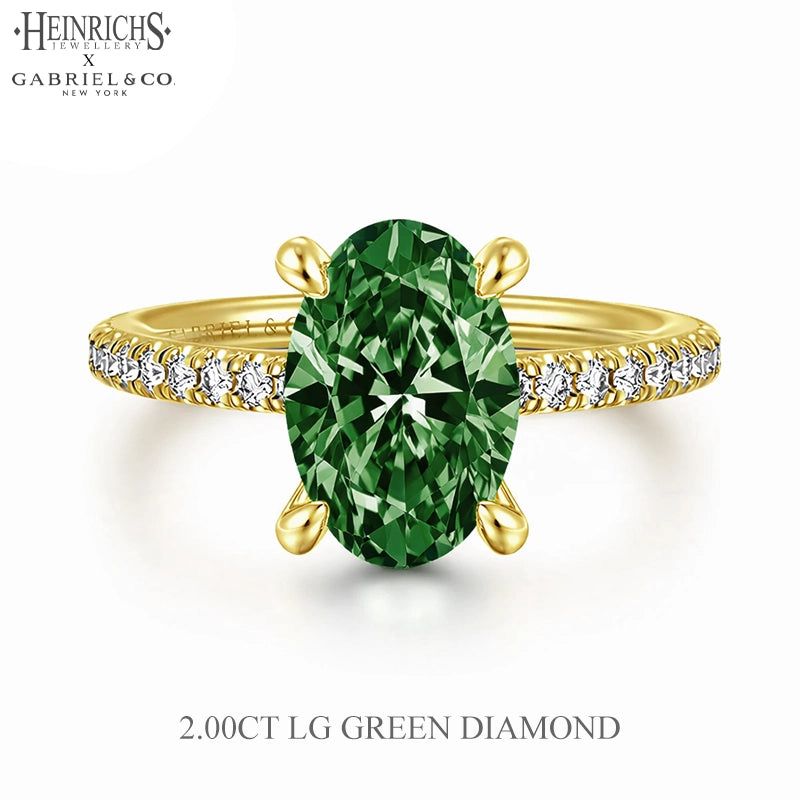 1.50ctr-3.00ctr Oval Cut Lab Grown Diamond Ring