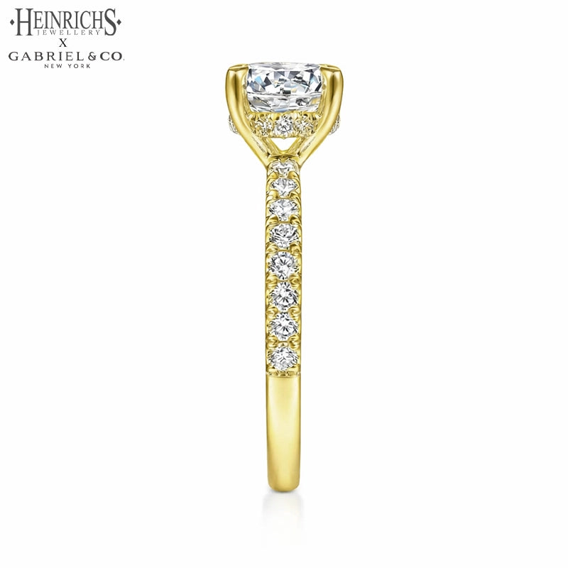 1.50ctr-3.00ctr Round Cut Lab Grown Diamond Ring