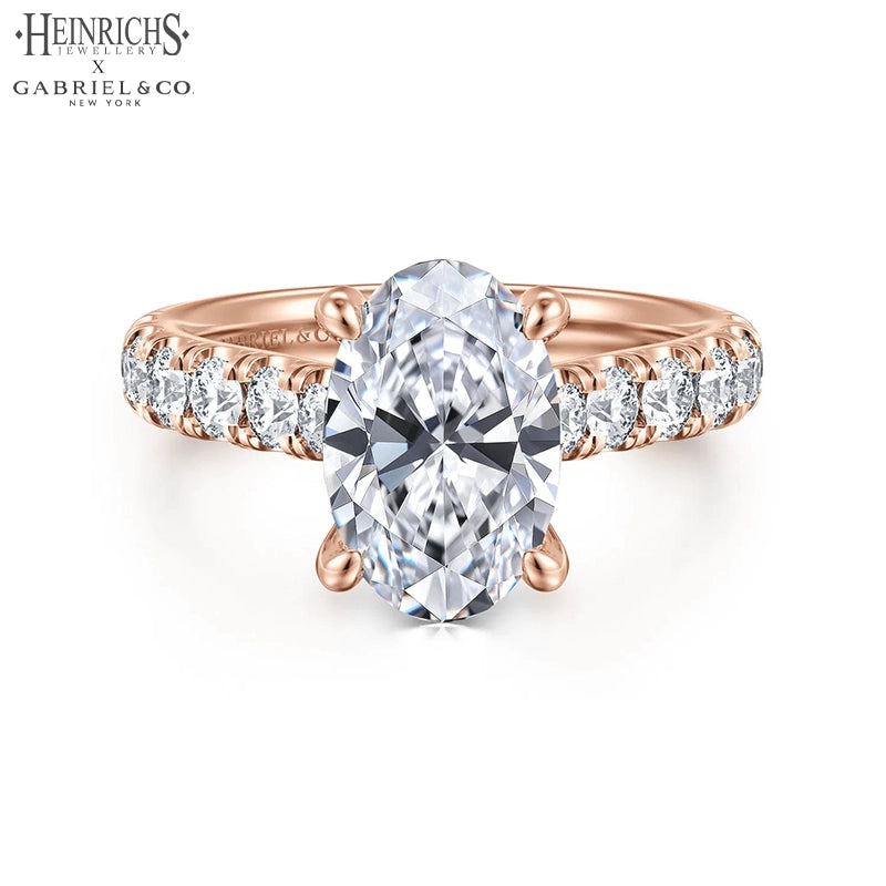 1.50ctr-4.00ctr Oval Cut Lab Grown Diamond Ring
